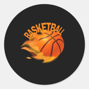 Basketball Ball 2  Classic Round Sticker