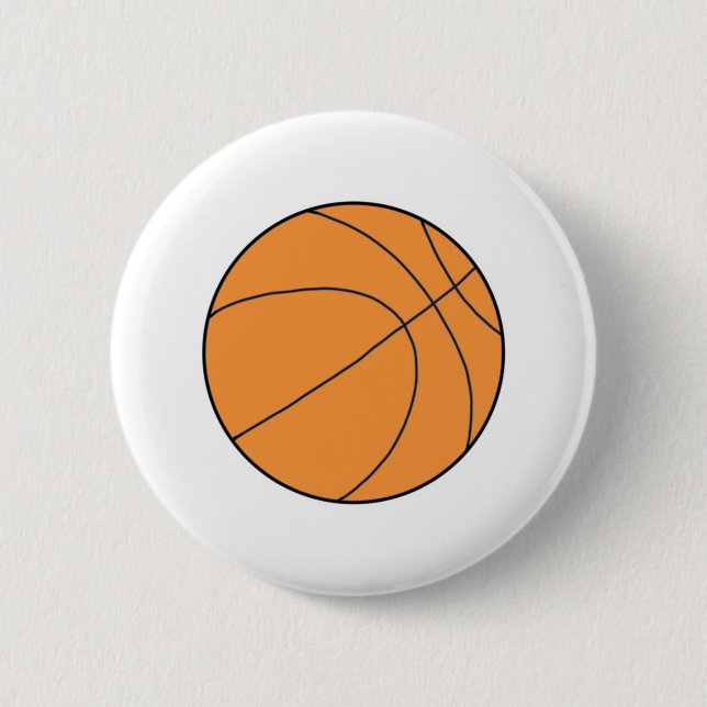 Basketball Ball 6 Cm Round Badge (Front)