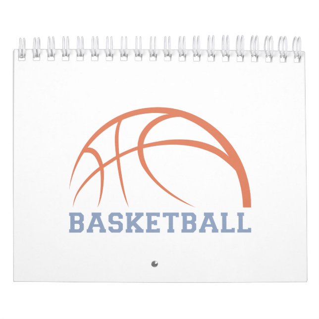 Basketball Ball Design For Coaches Calendar (Cover)