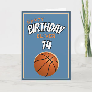 Basketball Ball Happy Birthday Sports Card