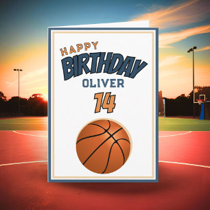 Basketball Ball Happy Birthday Sports Card