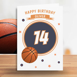 Basketball Ball Happy Birthday Sports Card