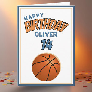 Basketball Ball Happy Birthday Sports Card