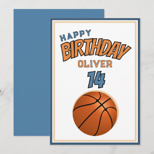 Basketball Ball Happy Birthday Sports Card