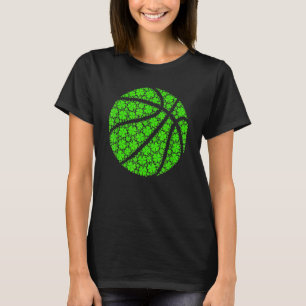 Basketball Ball Irish Shamrock Lucky C St Patrick' T-Shirt