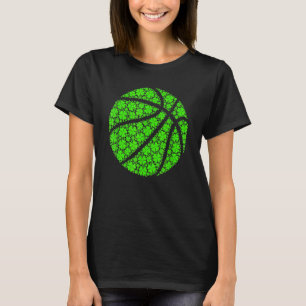 Basketball Ball Irish Shamrock Lucky C St Patrick' T-Shirt