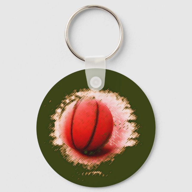 Basketball Ball Key Ring (Front)
