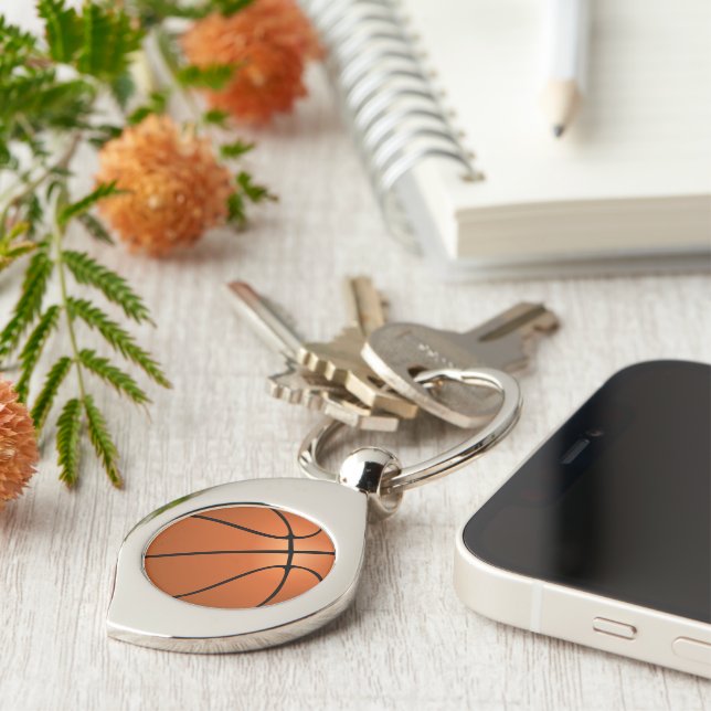 Basketball (ball) key ring (Side)