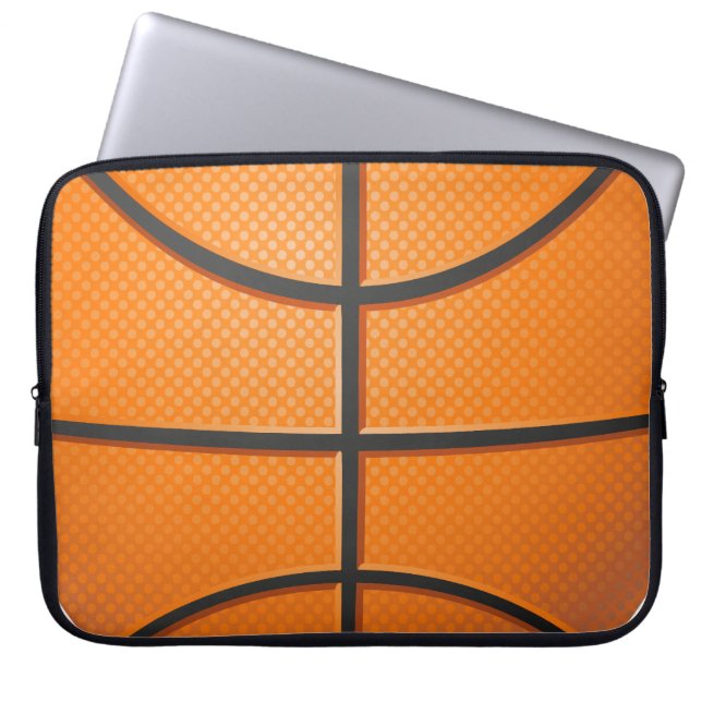 basketball ball laptop sleeve (Front)