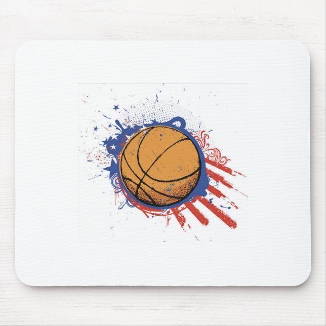 Basketball Ball  Mouse Pad (Front)