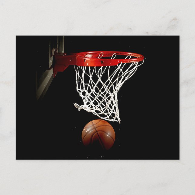 Basketball Ball & Net Postcard (Front)