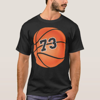 Basketball Ball Number 73 Seventy Three T-Shirt