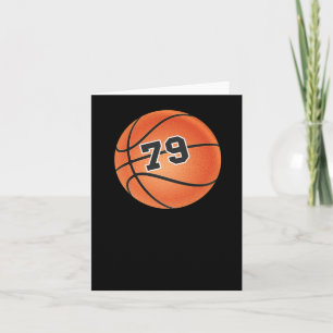 Basketball Ball Number 79 Card