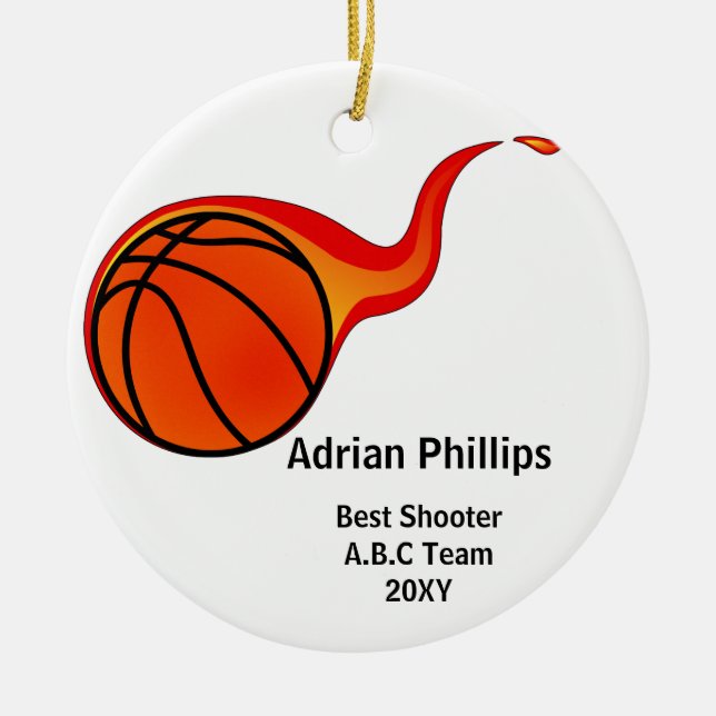 basketball ball ornament (Front)