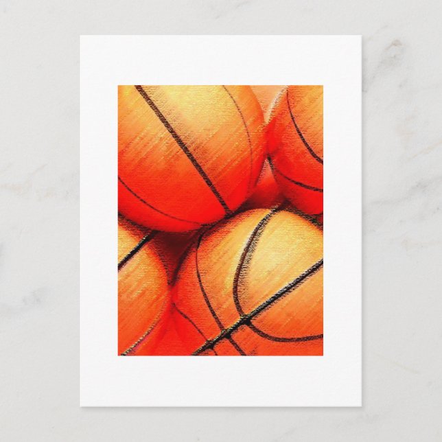 Basketball Ball Postcard (Front)