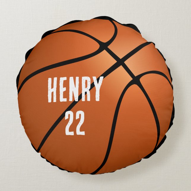 basketball ball round cushion (Back)