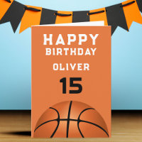 Basketball Ball Sports Boy Happy Birthday 