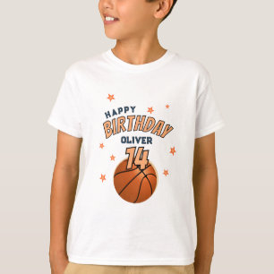 Basketball Ball Sports Happy Birthday Boy T-Shirt