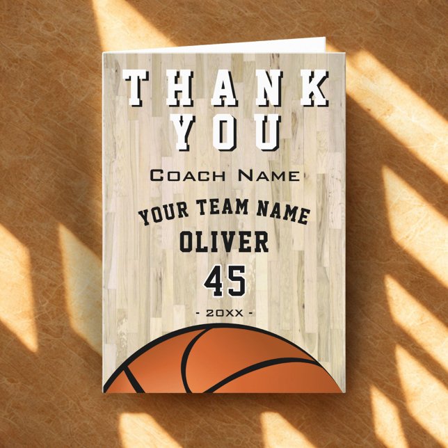 Basketball Ball Sports Thank you Coach  (Creator Uploaded)