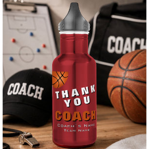 Basketball Ball Thank you Coach  532 Ml Water Bottle