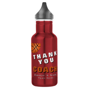 Basketball Ball Thank you Coach 532 Ml Water Bottle