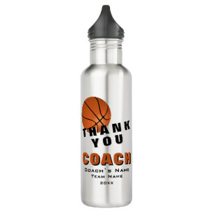 Basketball Ball Thank you Coach 710 Ml Water Bottle
