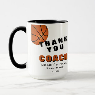 Basketball Ball Thank you Coach Mug