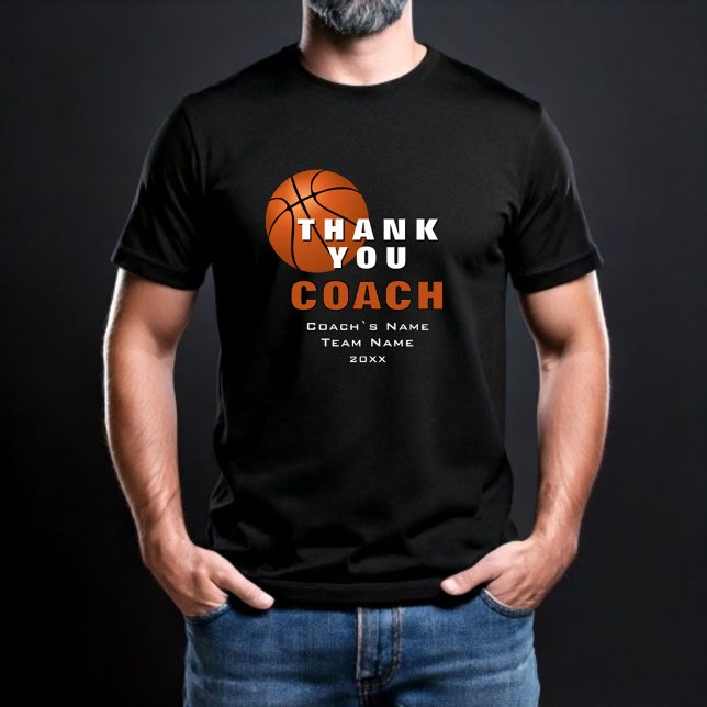 Basketball Ball Thank you Coach  T-Shirt (Creator Uploaded)