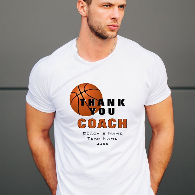 Basketball Ball Thank you Coach  T-Shirt (Creator Uploaded)