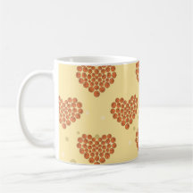 Basketball Balls In Heart Shapes Seamless Pattern