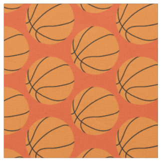 Basketball Balls Sports Orange Fabric