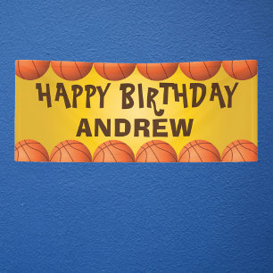 Basketball banner for birthday or any occasion