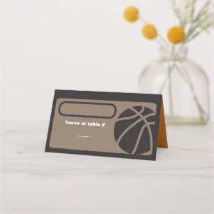 BASKETBALL Bar Mitzvah Seating Table Escort Card
