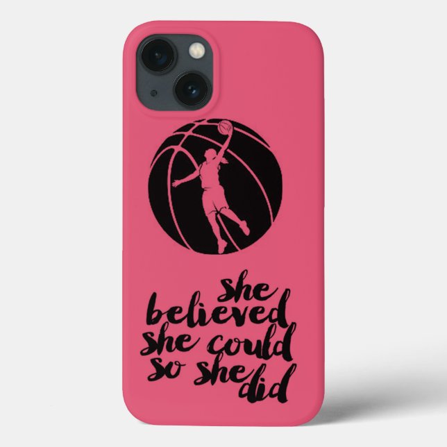 Basketball Basket Ball Girly Teen Girl Coach Case-Mate iPhone Case (Back)