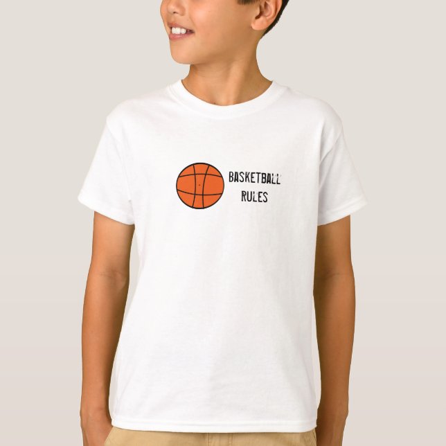 basketball, BasketballRules T-Shirt (Front)
