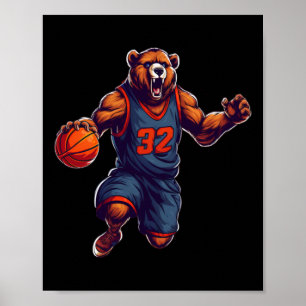 Basketball Bear 1  Poster