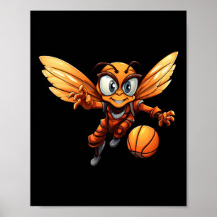 Basketball Bee Poster