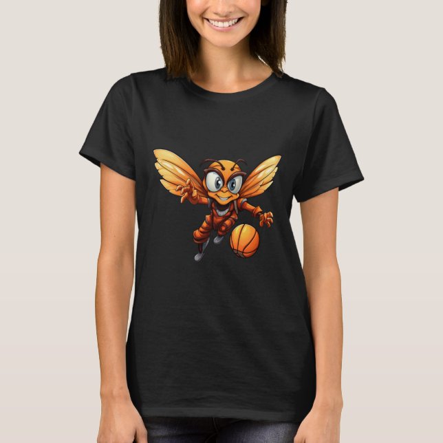 Basketball Bee  T-Shirt (Front)