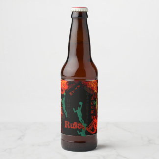 BASKETBALL BEER BOTTLE LABEL
