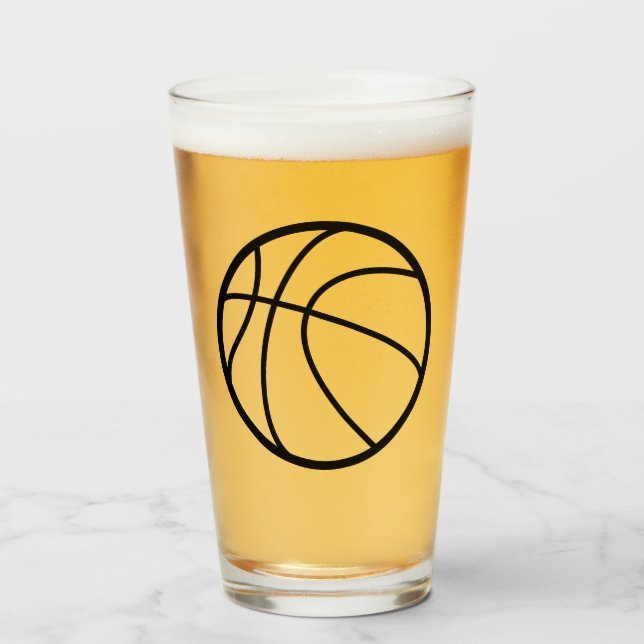 Basketball Beer Glass (Front Filled)