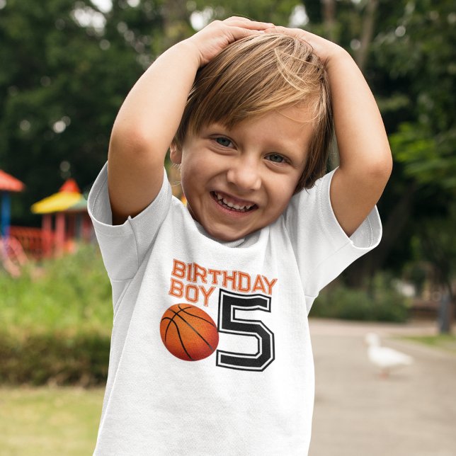 Basketball Birthday Boy T-Shirt (Birthday Boy Shirt)
