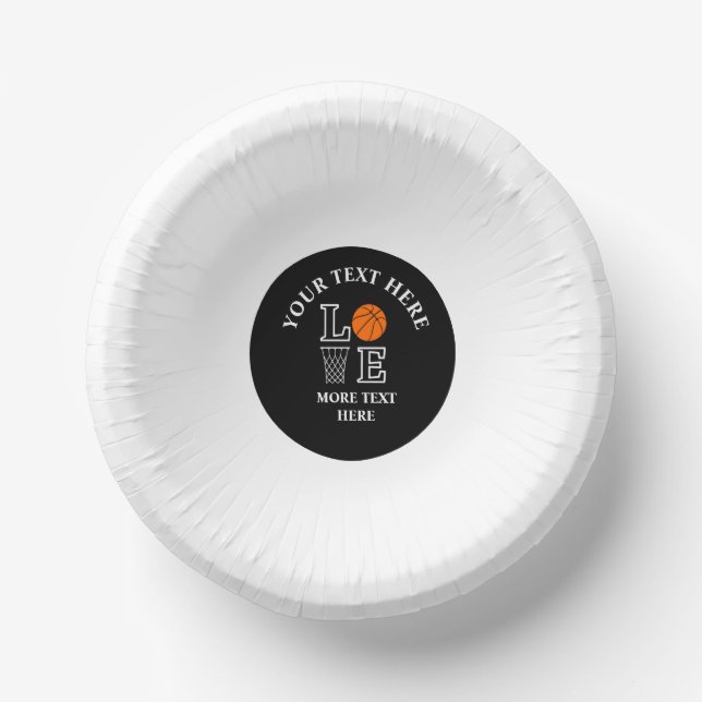 Basketball Birthday Gift, Basketball Girl Player Paper Plate (Front)