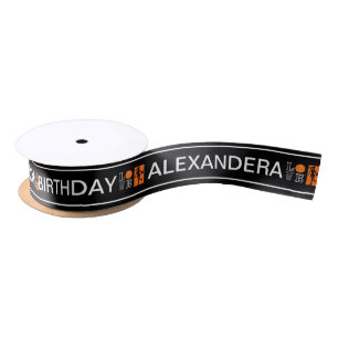 Basketball Birthday Gift, Basketball Player Satin Ribbon