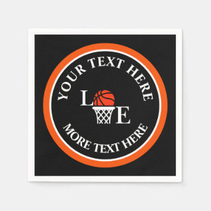 Basketball Birthday Gift, Basketball Team Player Napkin