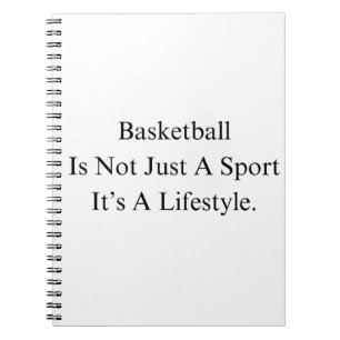 Basketball Birthday Gift For Team With Quote Notebook