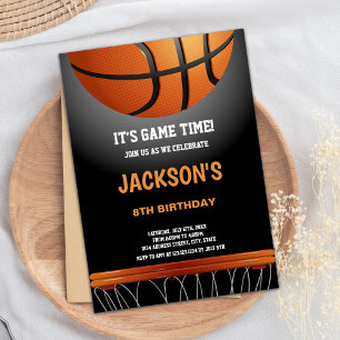 Basketball Birthday Invitation