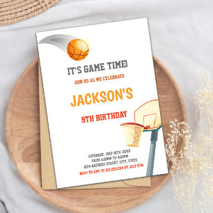 Basketball Birthday Invitation