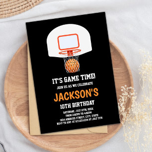 Basketball Birthday Invitation