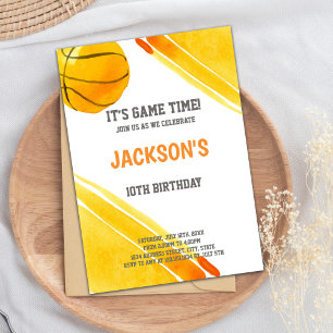 Basketball Birthday Invitation