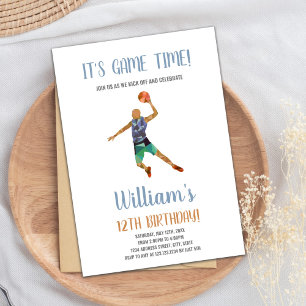 Basketball Birthday Invitation,Basketball Invitati Invitation